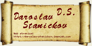 Daroslav Staničkov vizit kartica